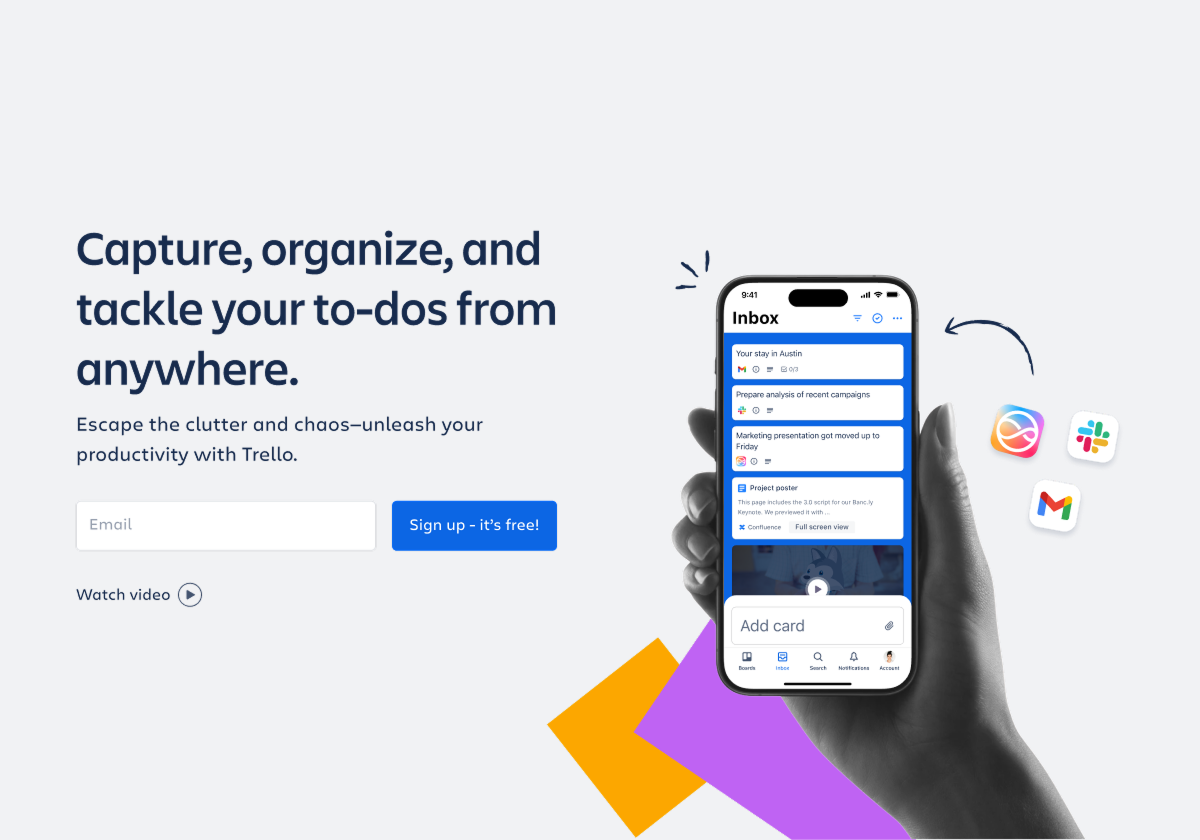 Trello app interface